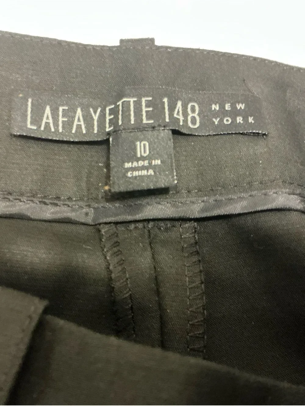 Lafayette 148 New York Black Tailored Bermuda Shorts size 10